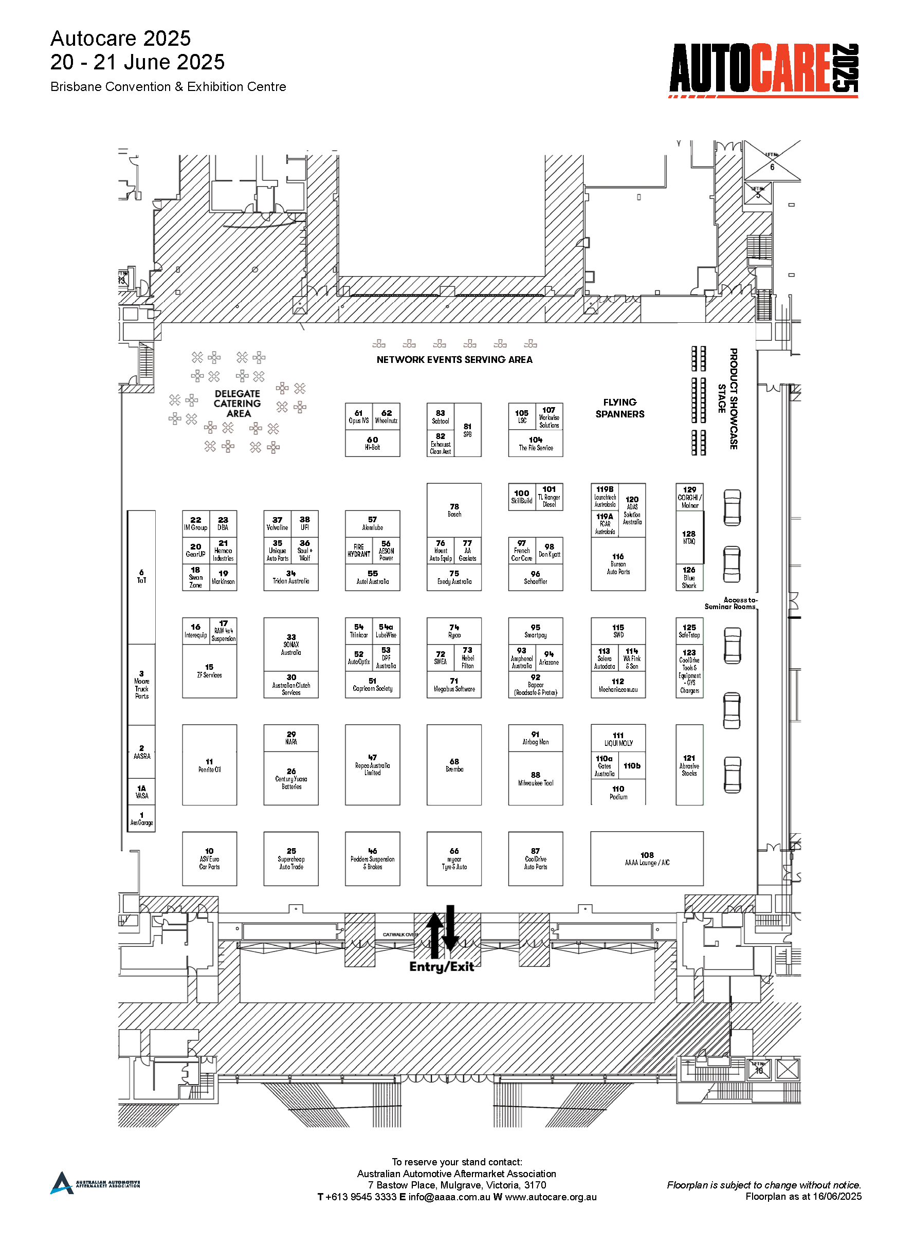 Floor Plan | Autocare 2025